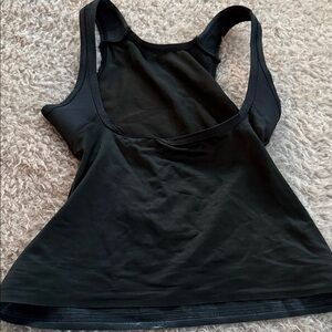 Open bust waist cincher bra tank shaper black Top
